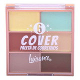 Paleta De Corretivo Cover 6 Cores Luisance L 3233 Tom Colorida Unitário
