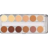 Paleta De Corretivo Dermacolor Camouflage 12 Cores Kryolan Brasil