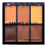 Paleta De Corretivo E Contorno Colorido Belle sarah s Beauty Tom C