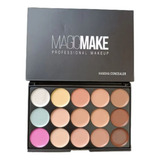 Paleta De Maquiagem Base E Corretivo 15 Cores Profissional