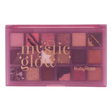 Paleta De Sombra Mystic Glow 18 Tons Nude Pigmentada Glitter
