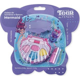 Paleta De Sombras E Batom Teen Marmaid Fenzza 2 Anel Menina