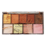 Paleta Gel De Iluminador Blush E Corretivo Marble My Life Tom Marrom