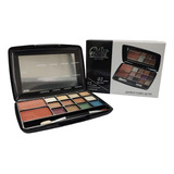 Paleta Maquiagem De 12 Sombra E 2 Blush Miss France Jd