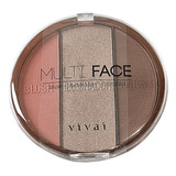 Paleta Multi Face Blush Iluminador Contorno Facial Vivai
