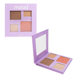 Paleta Quarteto Contorno Blush Iluminador Ruby Rose Cor 2
