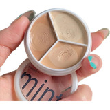 Palete Base Corretiva Cream Com 3 Cores Sweet Mint Makeup