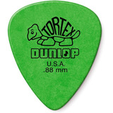 Palheta Dunlop Tortex Standard Usa 0 88mm Pacote Com 6 Cor Verde