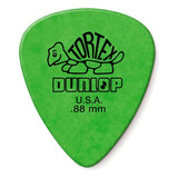 Palheta Dunlop Tortex Standard Usa 0 88mm Pacote Com 6 Cor Verde