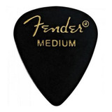 Palheta Fender Tradicional Medium Celuloide 351 Preta 12un