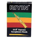 Palheta Riyin Para Sax Soprano Número 1 5 Com 10 Unidades