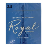 Palheta Sax Saxofone Soprano Rico Royal 2 5 1 Unidade