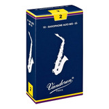 Palheta Tradicional Vandoren 2 5 Para Sax Alto Caixa Com 10