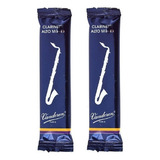 Palheta Vandoren Clarinete Alto 2 Mi Bemol Kit Com 2