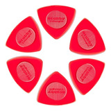 Palhetas Dunlop 1,5mm 473r1.5 Tri Stubby Pacote Com 6 - Cor Vermelho