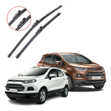 Palhetas Limpador De Parabrisa Silicone Ecosport 2013 A 2017