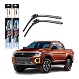 Palhetas Limpador Parabrisa Vw Amarok 17 2018 2019 2020 2021