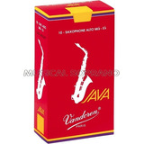 Palhetas Vandoren Java Red Para Sax Alto com 10 N 1 5