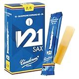 Palhetas Vandoren SR8025 Sop Sax V21 Força 2-5- Caixa Com 10