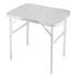 Palisad Portátil Mesa Dobrável Alumínio Cor Branco 90cm X 60cm X 70cm