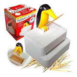 Paliteiro Automatico De Mesa Pinguim Decorativo Pega Palito