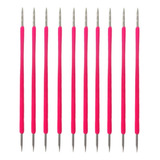 Palito De Inox Isis Cutelaria Rosa P Limpeza 10un Original