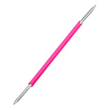 Palito Duplo Inox Silicone Para Unha Manicure Isis Cutelaria