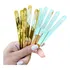 Palitos De Acrilico Dourados Arabesco Para Confeitaria 10 Un