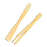 Palitos Para Petiscos Anders Pack Mini Garfo Coquetel Bambu 9cm De 9cm Natural 100 Unidades