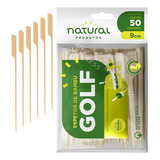 Palitos Para Petiscos Natural Golf Bambu Espeto De Bambu Golf 15cm Com Base De 9cm   1250 Unidades