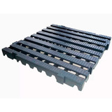 Pallet Plástico 4 5 X 50x50 Preto Estrado Deck Forração