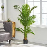 Palmeira Artificial Grande Coqueiro Planta Decoração 150cm