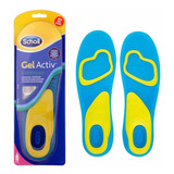 Palmilha Gel Silicone Ortopédica Anti Impacto Dores No Pé Cor Azul Tamanho Da Palmilha 34-42