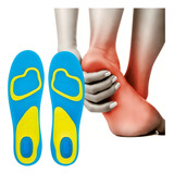 Palmilha Ortopedica Gel Silicone Anti Impacto Pés Sem Dor Cor Azul Tamanho Da Palmilha 38 - 42 - Numeração Menor - (para Numeração Menor Basta Cortar Onde For Necessário)