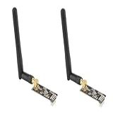 PAMEENCOS 2 Unidades NRF24L01 PA LNA SMA Antena Módulo De Comunicação Transceptor Sem Fio 2 4G