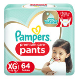 Pampers Fralda Premium Care Pants Xg 64u
