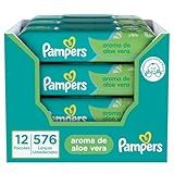 Pampers Lenços Umedecidos Aroma De Aloe Vera 48 Unidades Pacote De 12