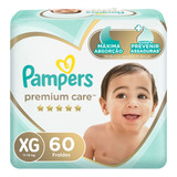 Pampers Premium Care 60 Unidades Xg Fralda Jumbo