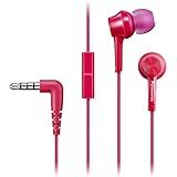 Panasonic Fones De Ouvido Intra Auriculares Tipo Canal RP TCM115 Rosa