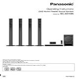 Panasonic Sc xh185 Home