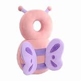 PandaEar Mochila De Proteção De Cabeça De Bebê Protetor De Cabeça De Caminhada Infantil Almofada De Segurança Ajustável Rosa 