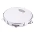 Pandeiro 10 Abs Branco Com Pele Metalizada Izzo