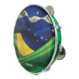 Pandeiro 10 Polegadas Profissional Vanguarda Pele Brasil