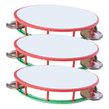 Pandeiro De Brinquedo Para Festa Italiana Kit Com 5 Unidades