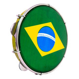 Pandeiro Luen 10 Abs Bandeira Do Brasil