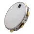 Pandeiro Phx Samba Music Profissional Pele Leitosa 10 Mad Cor Branco Wood
