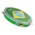 Pandeiro Verde Izzo 10 Pol Abs C/pele Bandeira Brasil 3438