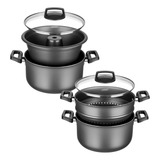 Panela 3 Em 1 A Vapor Caçarola Pudim Bolos Massa Legume Mta
