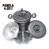 Panela 4 Em 1 Banho Maria Forma Pudim Cuscuzeiro Pipoqueira