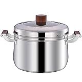 Panela A Vapor De Inox Com Tampa De Vidro E Cesto De Cozimento 26cm